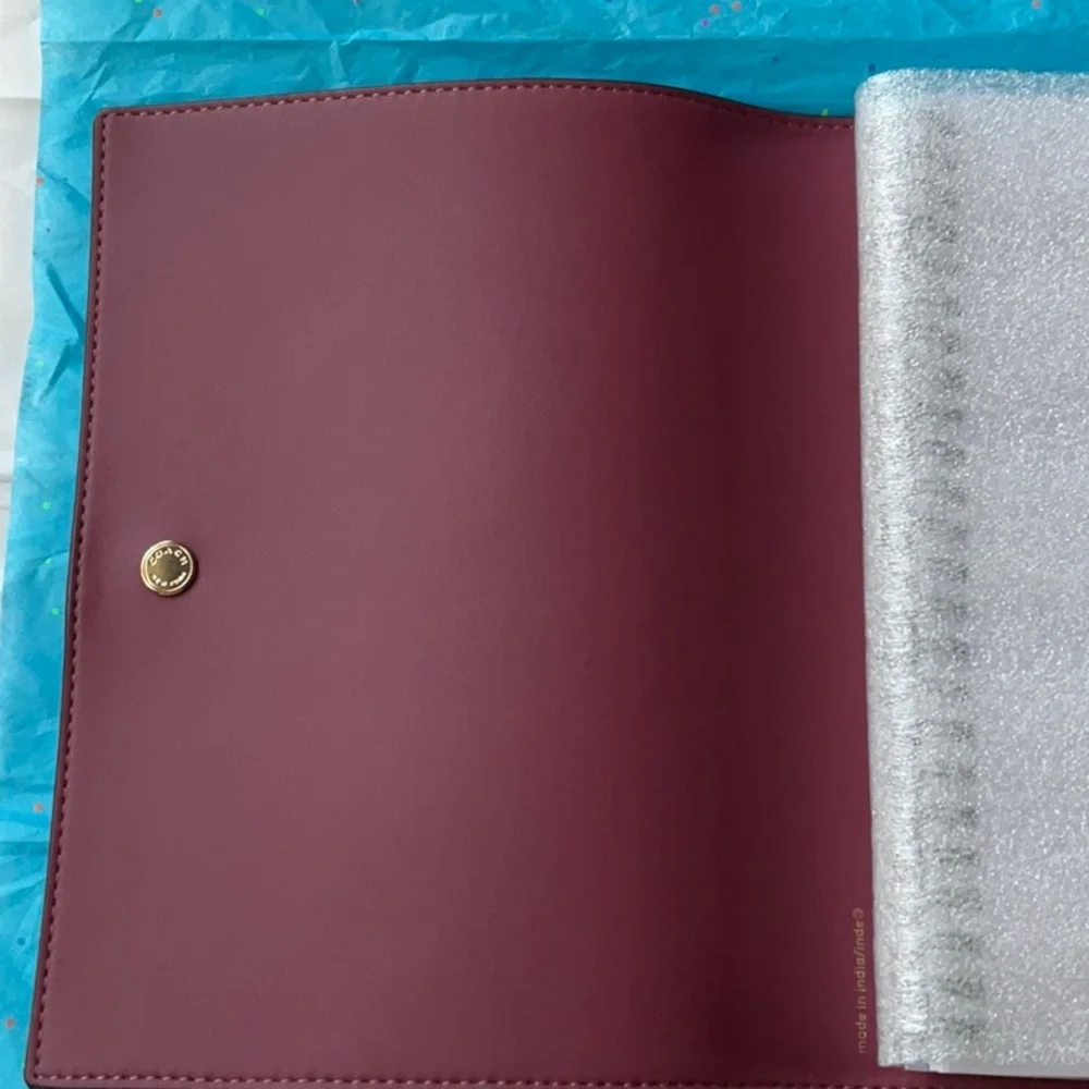 🌺📚 COACH COLOR-BLOCK NOTEBOOK IN SIGNATURE CANVAS 🌺📚